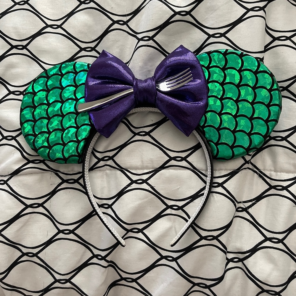 Ariel Little Mermaid Inspired Mouse Ear Headband